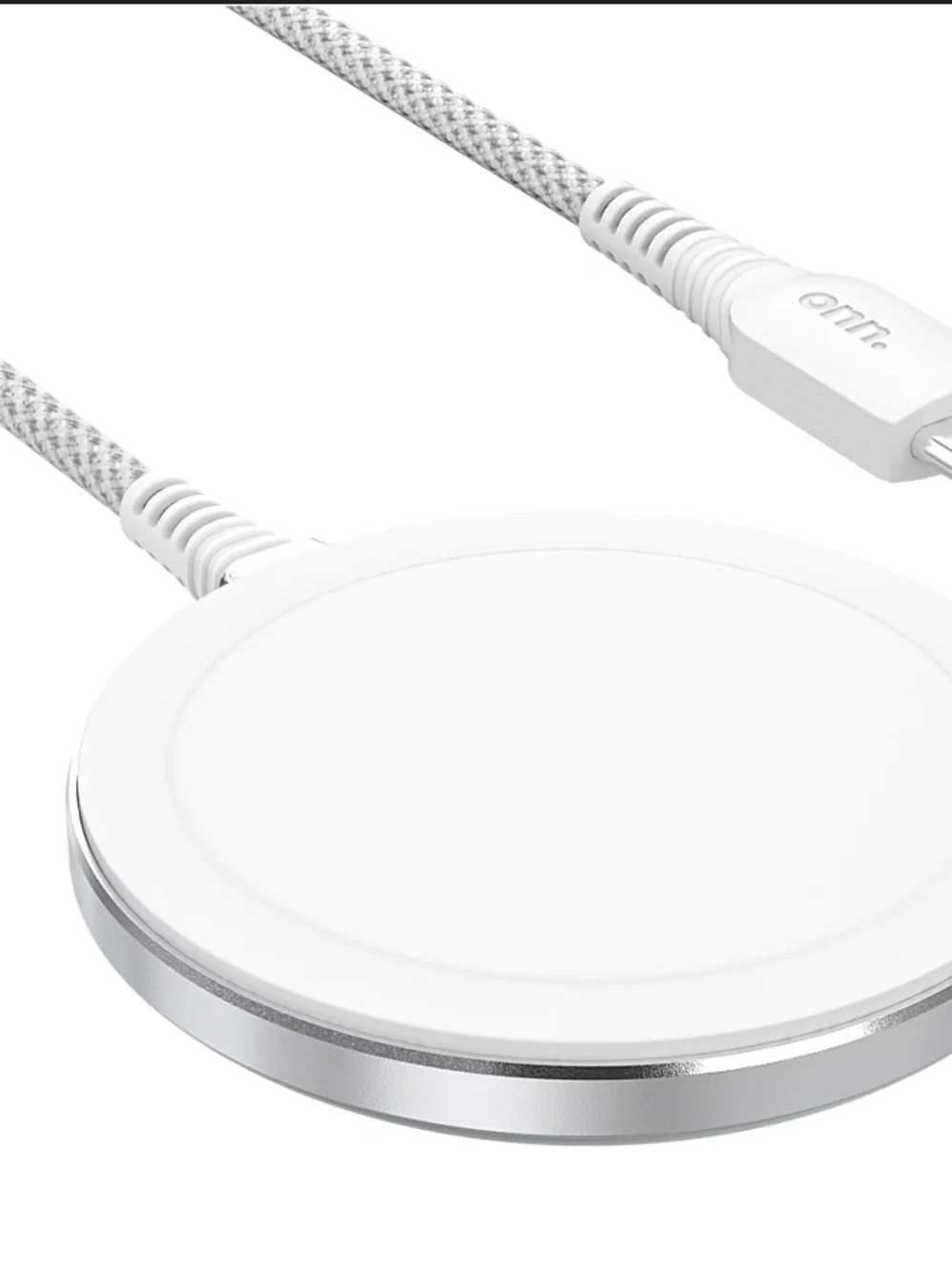 White Magnetic Wireless Charging Pad